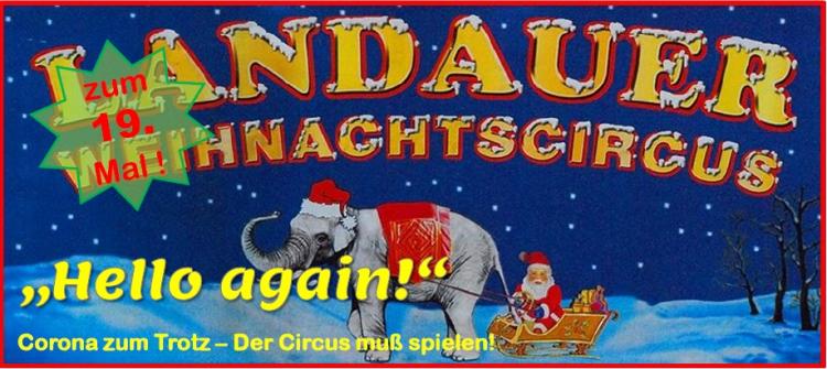 Findet statt: Der Weihnachtscircus Landau 2021 / 2022 